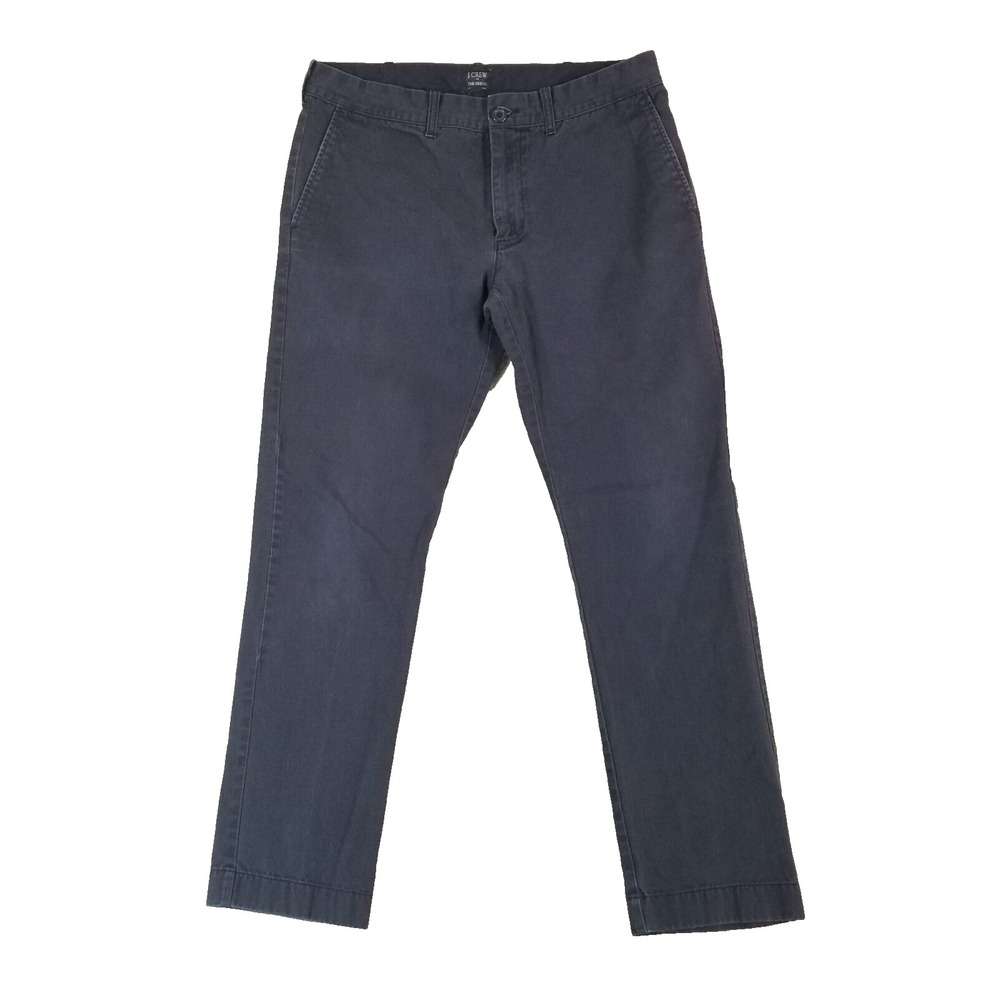 J. Crew pants men's 32x29 slim straight The Driggs blue khaki chino preppy